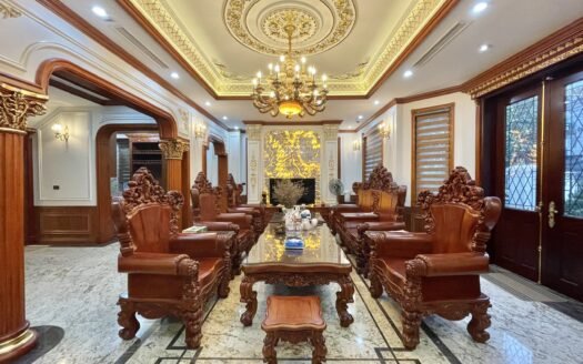 Cho thuê biệt thự đơn lập Vinhomes The Harmony 300m2 x 4 tầng, 5 ngủ đủ đồ