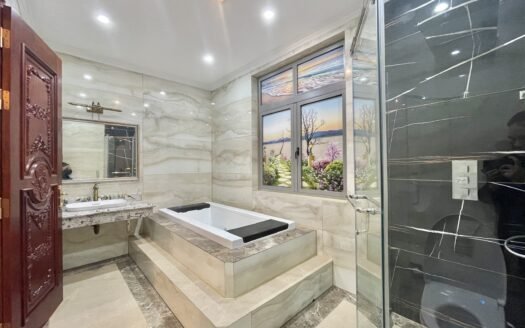 Cho thuê biệt thự đơn lập Vinhomes The Harmony 300m2 x 4 tầng, 5 ngủ đủ đồ